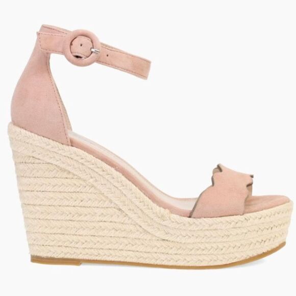 Pelle Moda Ryne Wedge – Blush Kid Suede | Women Wedges, size 9.5, NWT - Picture 1 of 12